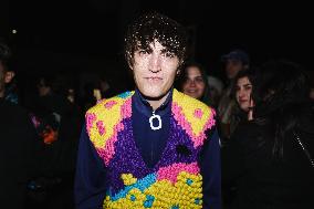 Celebrity Arrivals At JW Anderson Fashion Show During The Milan Fashion Week Menswear Fall/Winter 2024/2025