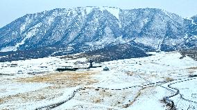 Qilian Mountains After Snow in Zhangye