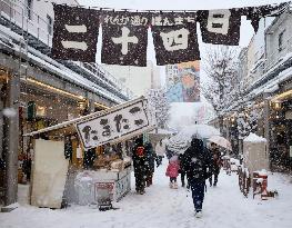 Snow in central Japan