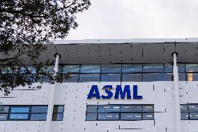 Logo Of ASML At The Headquarters