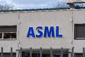 Logo Of ASML At The Headquarters