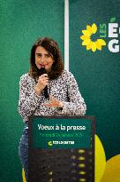 Les Ecologistes Press Conference In Paris