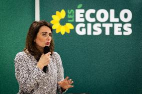 Les Ecologistes Press Conference In Paris