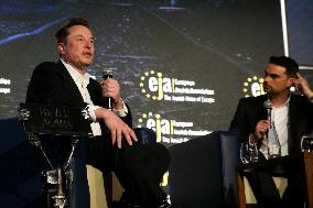 Elon Musk At The EJA Conference In Krakow