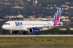Sky Express Airbus A320neo Departing From Athens