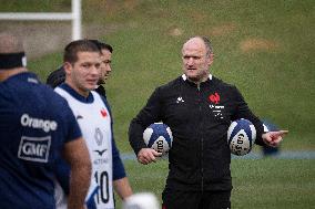 French Rugby Team Training Session In Marcoussis - Paris