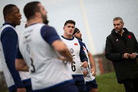 French Rugby Team Training Session In Marcoussis - Paris