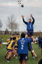 French Rugby Team Training Session In Marcoussis - Paris