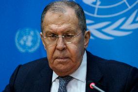 Minister For Foreign Affairs Of The Russian Federation United Nations Press Conference