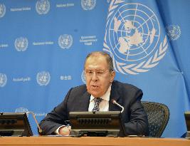Russian Foreign Minister Lavrov in New York