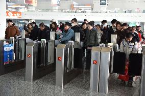 Spring Festival travel Rush in China