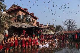 First Day Of Madhav Narayan Festival In Nepal.