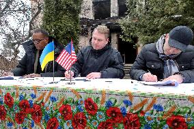 Signing of Protocol for cooperation in reconstruction of Borodianskyi District Court