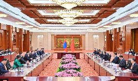 CHINA-BEIJING-ZHAO LEJI-MONGOLIA-STATE GREAT HURAL-VICE CHAIRMAN-MEETING (CN)