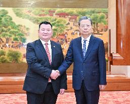 CHINA-BEIJING-ZHAO LEJI-MONGOLIA-STATE GREAT HURAL-VICE CHAIRMAN-MEETING (CN)