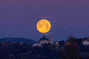 Wolf Moon Over Abruzzo, Italy