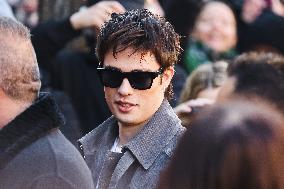 Celebrity Arrivals At Fendi Fashion Show During The Milan Fashion Week Menswear Fall/Winter 2024/2025