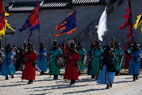 SOUTH KOREA-SEOUL-GYEONGBOKGUNG PALACE-CEREMONY REENACTMENT