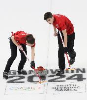 (SP)SOUTH KOREA-GANGNEUNG-WINTER YOUTH OLYMPIC GAMES-CURLING-MIXED TEAM -DENMARK VS BRITAIN