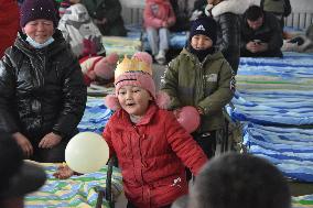 CHINA-XINJIANG-WUSHI-EARTHQUAKE-RESETTLEMENT SITE-BIRTHDAY (CN)