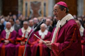 Pope Francis During Private Audience - Vatican