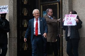 Peter Navarro At Courthouse For Sentencing