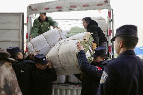 Aftermath of powerful quake in China's Xinjiang region