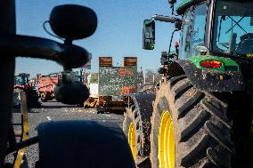 Farmers Block The Ring Road - Albi