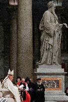 Pope Francis Presides The Vespers - Rome