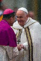 Pope Francis Presides The Vespers - Rome