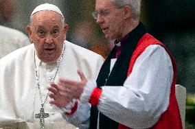 Pope Francis Presides The Vespers - Rome