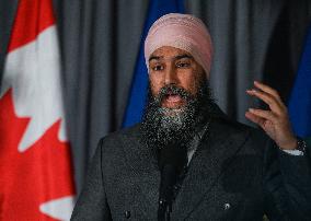 Jagmeet Singh Concludes NDP Retreat In Edmonton
