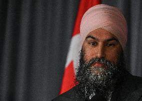 Jagmeet Singh Concludes NDP Retreat In Edmonton