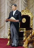 Japan emperor at opening ceremony of Diet session