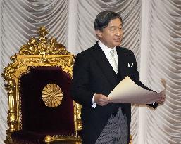Japan emperor at opening ceremony of Diet session