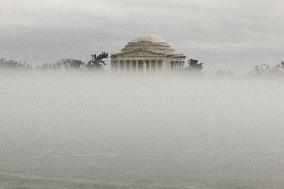 1-25-24 Fog On National Mall Tidal Basin