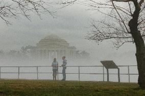 1-25-24 Fog On National Mall Tidal Basin