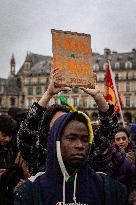 Demonstration Against New Immigration Law In Paris