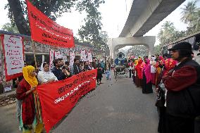 BGWS Members Protest - Dhaka