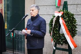 The Commemoration For The International Holocaust Remembrance Day In Front Of The Former Albergo Regina Which Became The Headqua
