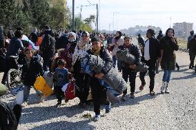 MIDEAST-GAZA-KHAN YOUNIS-EVACUATION