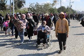 MIDEAST-GAZA-KHAN YOUNIS-EVACUATION