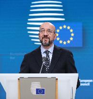 FILE-BELGIUM-BRUSSELS-CHARLES MICHEL-EUROPEAN PARLIAMENT ELECTION-PULLING OUT