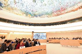 SWITZERLAND-GENEVA-UN-HUMAN RIGHTS COUNCIL-UPR WORKING GROUP-RECOMMENDATIONS MADE TO CHINA-ADOPTION