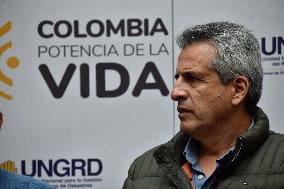 Colombia Ministers of Interior, Defense and Environment Press Conference Amid Forest Fires