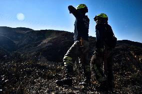 Firefighters Fight Wildfires In Bogota