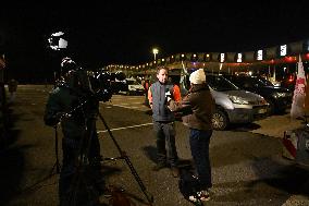 Farmers Block The Motorway Toll - Saint-Arnoult-en-Yvelines