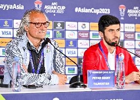 AFC Asian Cup Qatar 2023 Press Conference Tajikistan And United Arab Emirates