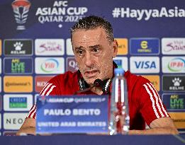 AFC Asian Cup Qatar 2023 Press Conference Tajikistan And United Arab Emirates