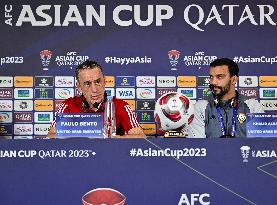 AFC Asian Cup Qatar 2023 Press Conference Tajikistan And United Arab Emirates